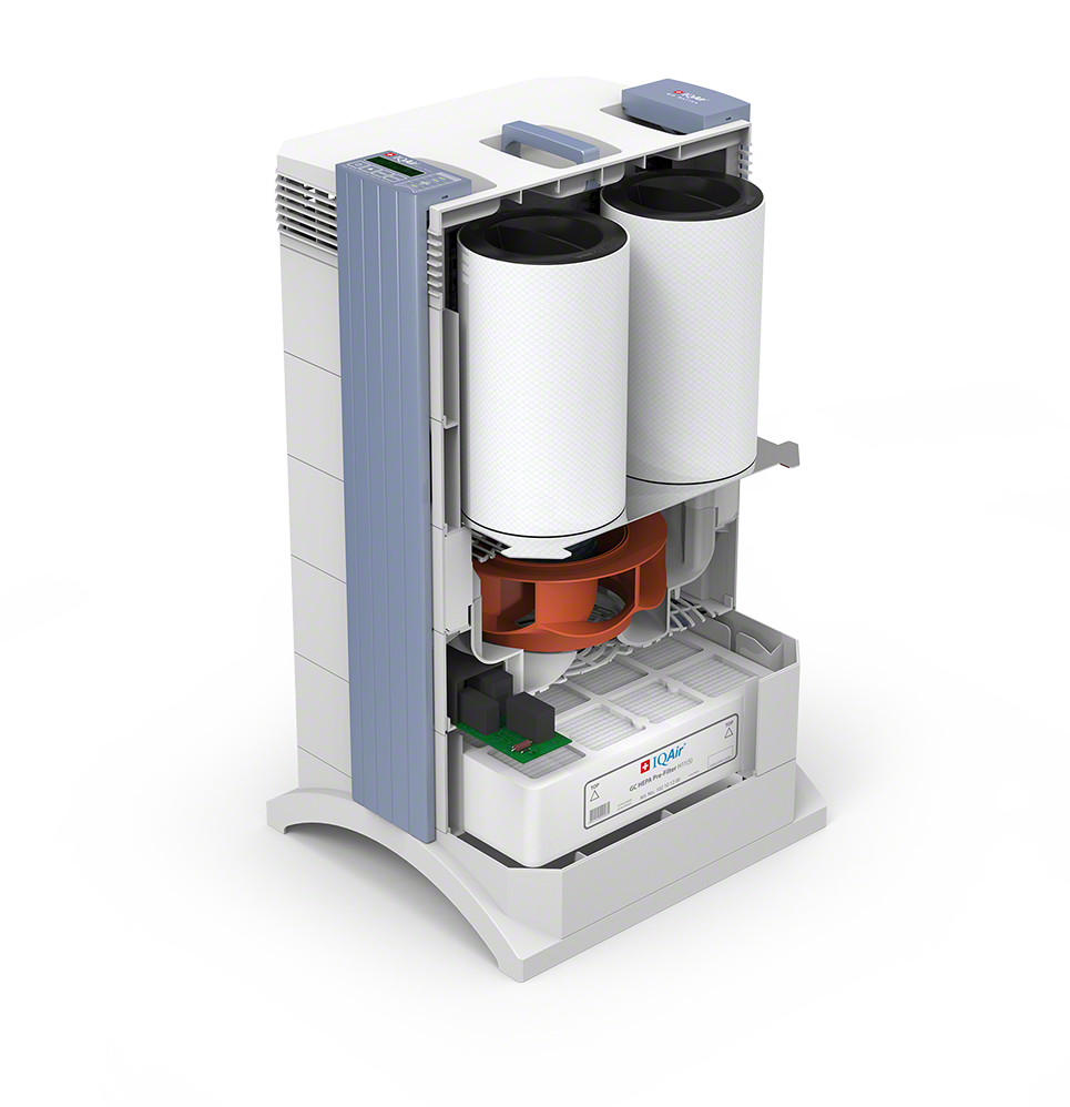 IQAir GC MultiGas - Querschnitt Ansicht 1